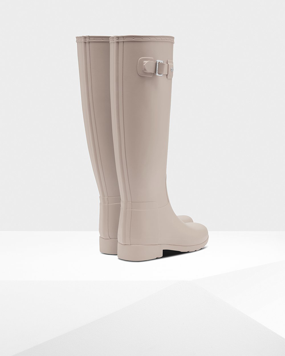 Hunter Refined Slim Fit Tall Rain Boots - Sale Clearance Womens Grey - WEZHOR798